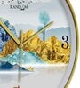 Multicolour Modern Plastic Stylish Non Ticking Silent Analog Wall Clock -12 inch