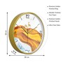 Multicolour Modern Plastic Stylish Non Ticking Silent Analog Wall Clock -12 inch