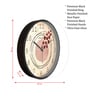 Multicolour Modern Plastic Stylish Non Ticking Silent Analog Wall Clock -12 inch