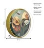 Multicolour Modern Plastic Stylish Non Ticking Silent Analog Wall Clock -12 inch