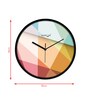 Multicolour Modern Plastic Stylish Non Ticking Silent Analog Wall Clock -12 inch