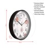 Multicolour Modern Plastic Stylish Non Ticking Silent Analog Wall Clock -12 inch
