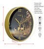 Multicolour Modern Plastic Stylish Non Ticking Silent Analog Wall Clock -12 inch