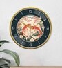 Multicolour Modern Plastic Stylish Non Ticking Silent Analog Wall Clock -12 inch