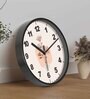 Multicolour Modern Plastic Stylish Non Ticking Silent Analog Wall Clock -12 inch