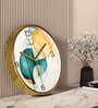 Multicolour Modern Plastic Stylish Non Ticking Silent Analog Wall Clock -12 inch