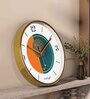 Multicolour Modern Plastic Stylish Non Ticking Silent Analog Wall Clock -12 inch