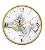 Multicolour Modern Plastic Stylish Non Ticking Silent Analog Wall Clock -12 inch