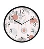 Multicolour Modern Plastic Stylish Non Ticking Silent Analog Wall Clock -12 inch