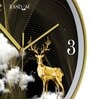 Multicolour Modern Plastic Stylish Non Ticking Silent Analog Wall Clock -12 inch