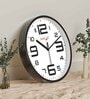 Multicolour Modern Plastic Stylish Non Ticking Silent Analog Wall Clock -12 inch