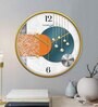 Multicolour Modern Plastic Stylish Non Ticking Silent Analog Wall Clock -12 inch