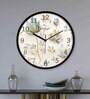 Multicolour Modern Plastic Stylish Non Ticking Silent Analog Wall Clock -12 inch