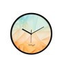 Multicolour Modern Plastic Stylish Non Ticking Silent Analog Wall Clock -12 inch