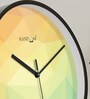 Multicolour Modern Plastic Stylish Non Ticking Silent Analog Wall Clock -12 inch