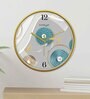 Multicolour Modern Plastic Stylish Non Ticking Silent Analog Wall Clock -12 inch