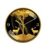 Multicolour Modern Plastic Stylish Non Ticking Silent Analog Wall Clock -12 inch