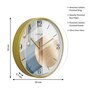 Multicolour Modern Plastic Stylish Non Ticking Silent Analog Wall Clock -12 inch
