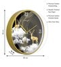 Multicolour Modern Plastic Stylish Non Ticking Silent Analog Wall Clock -12 inch