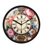 Multicolour Modern Plastic Stylish Non Ticking Silent Analog Wall Clock -12 inch