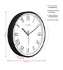 Multicolour Modern Plastic Stylish Non Ticking Silent Analog Wall Clock -12 inch