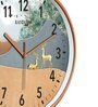 Multicolour Modern Plastic Stylish Non Ticking Silent Analog Wall Clock -12 inch