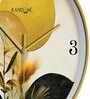 Multicolour Modern Plastic Stylish Non Ticking Silent Analog Wall Clock -12 inch