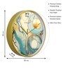 Multicolour Modern Plastic Stylish Non Ticking Silent Analog Wall Clock -12 inch