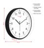 Multicolour Modern Plastic Stylish Non Ticking Silent Analog Wall Clock -12 inch
