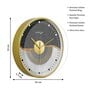 Multicolour Modern Plastic Stylish Non Ticking Silent Analog Wall Clock -12 inch