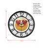 Multicolour Modern Plastic Stylish Non Ticking Silent Analog Wall Clock -8 Inch