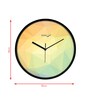 Multicolour Modern Plastic Stylish Non Ticking Silent Analog Wall Clock -12 inch