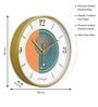 Multicolour Modern Plastic Stylish Non Ticking Silent Analog Wall Clock -12 inch