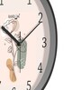 Multicolour Modern Plastic Stylish Non Ticking Silent Analog Wall Clock -12 inch