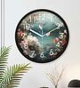 Multicolour Modern Plastic Stylish Non Ticking Silent Analog Wall Clock -12 inch
