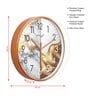 Multicolour Modern Plastic Stylish Non Ticking Silent Analog Wall Clock -12 inch