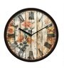 Multicolour Modern Plastic Stylish Non Ticking Silent Analog Wall Clock -12 inch