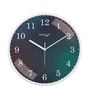 Multicolour Modern Plastic Stylish Non Ticking Silent Analog Wall Clock -12 inch