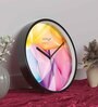 Multicolour Modern Plastic Stylish Non Ticking Silent Analog Wall Clock -12 inch