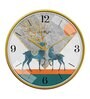 Multicolour Modern Plastic Stylish Non Ticking Silent Analog Wall Clock -12 inch