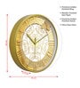 Multicolour Modern Plastic Stylish Non Ticking Silent Analog Wall Clock -12 inch
