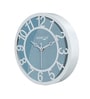 8 Inch Blue Analog Wall Clock Cum Table Clock