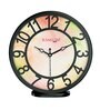 Multicolour Modern Plastic Stylish Non Ticking Silent Analog Wall Clock -8 Inch