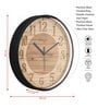 Multicolour Modern Plastic Stylish Non Ticking Silent Analog Wall Clock -12 inch