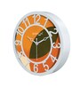 Multicolour Modern Plastic Stylish Non Ticking Silent Analog Wall Clock -8 Inch