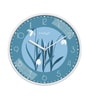 Multicolour Modern Plastic Stylish Non Ticking Silent Analog Wall Clock -12 inch