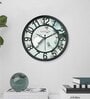 Multicolour Modern Plastic Stylish Non Ticking Silent Analog Wall Clock -8 Inch