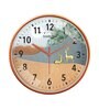 Multicolour Modern Plastic Stylish Non Ticking Silent Analog Wall Clock -12 inch