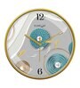 Multicolour Modern Plastic Stylish Non Ticking Silent Analog Wall Clock -12 inch