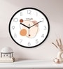 Multicolour Modern Plastic Stylish Non Ticking Silent Analog Wall Clock -12 inch